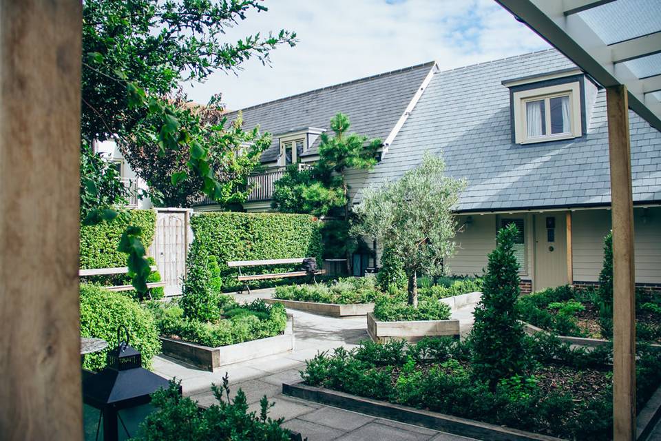 Our hotel herb garden