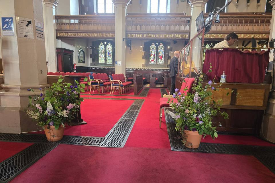 Church flowers