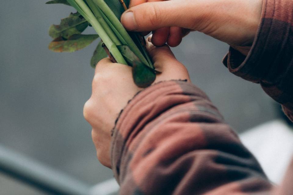 Making a bouquet
