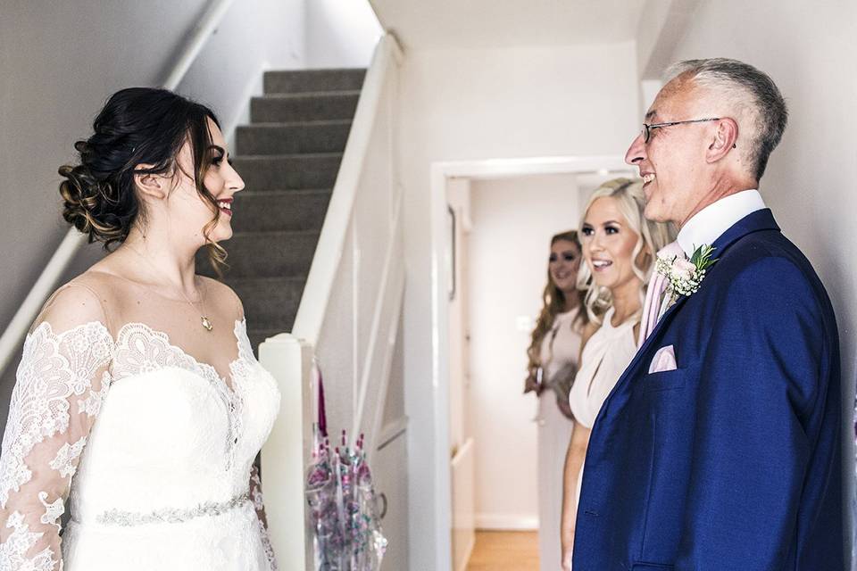 Father sees the Bride