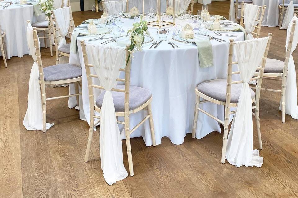 Chair Sashes & Centrepieces