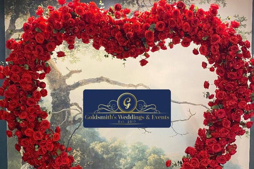 Rose Heart Backdrop
