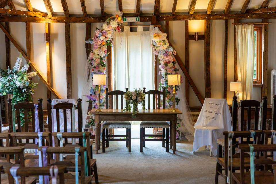 The ceremony room