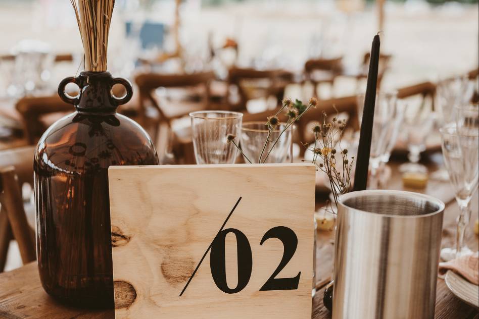 Table numbers (signage package