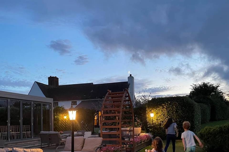 Sunset in the gardens