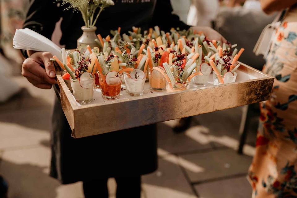 Thoughtfully chosen canapes