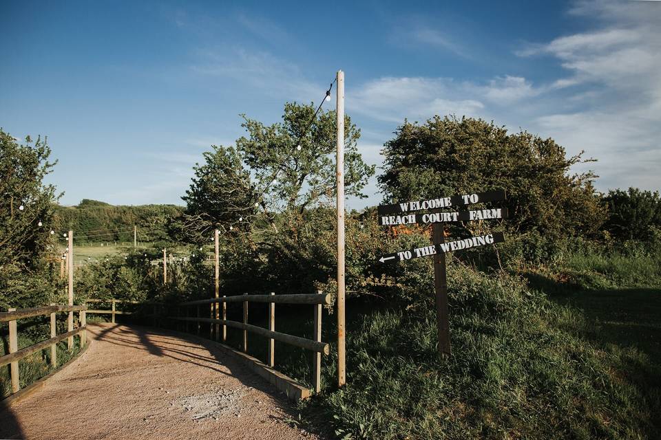 Farmyard wedding venue