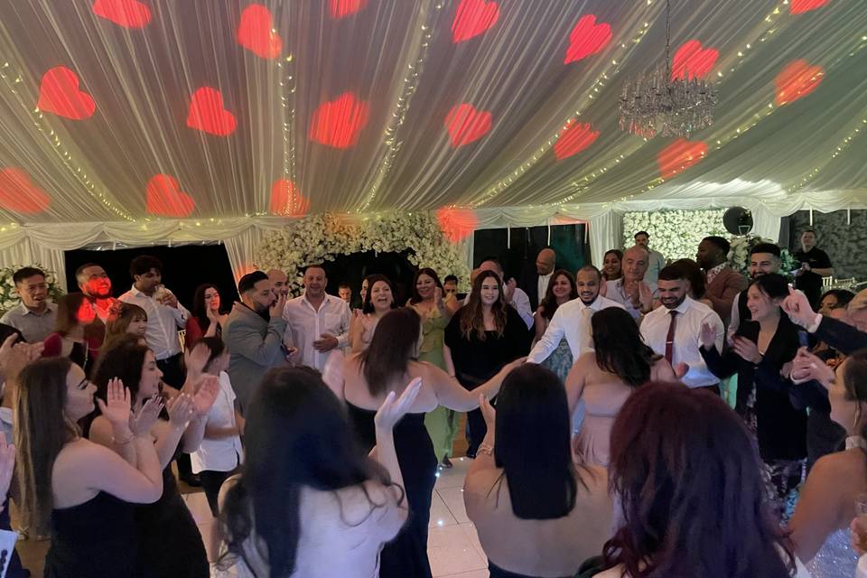 Wedding in full swing