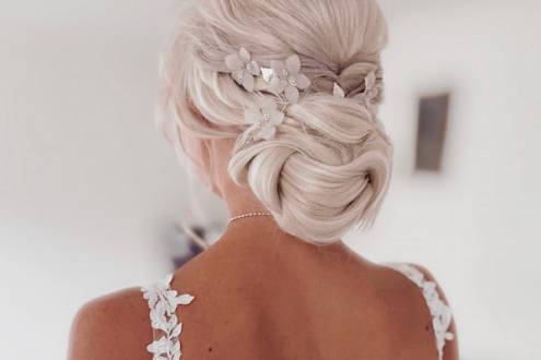 Bridal hair updo