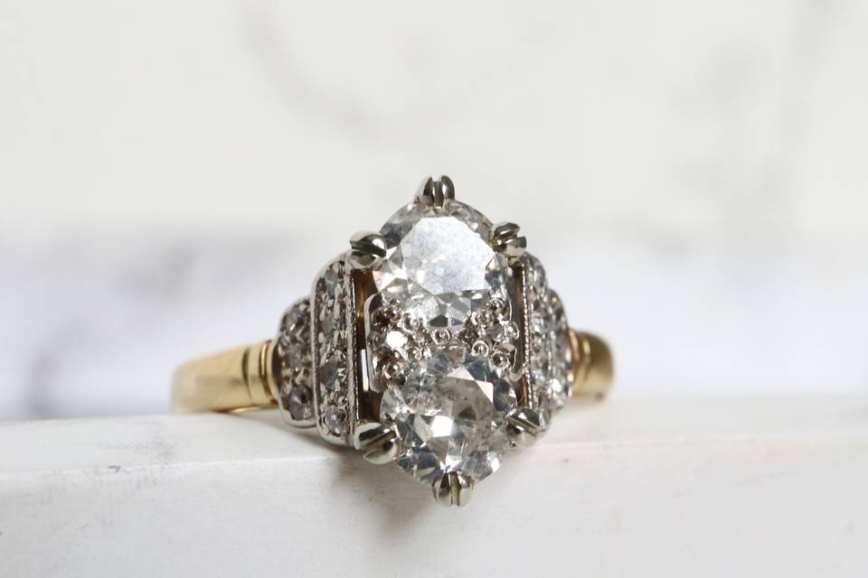 Art deco diamond ring