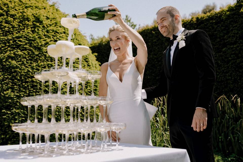 Zoe & Kev Champagne Tower