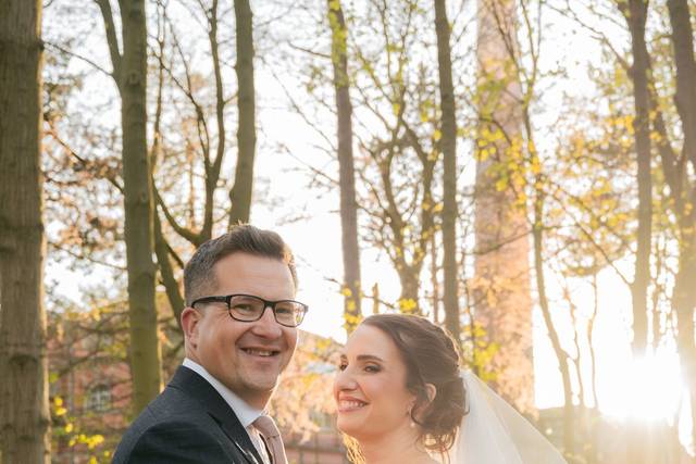 Bride and Groom Sunset