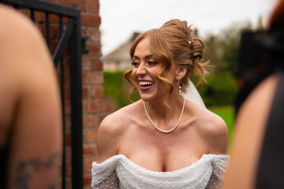 A joyful candid moment of the
