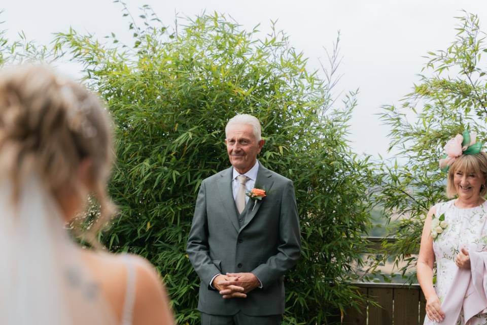 First look father of bride