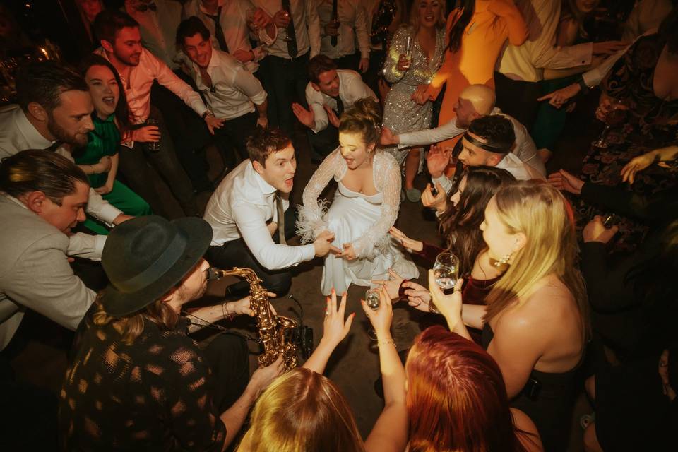 Hidden River Barns Sax DJ