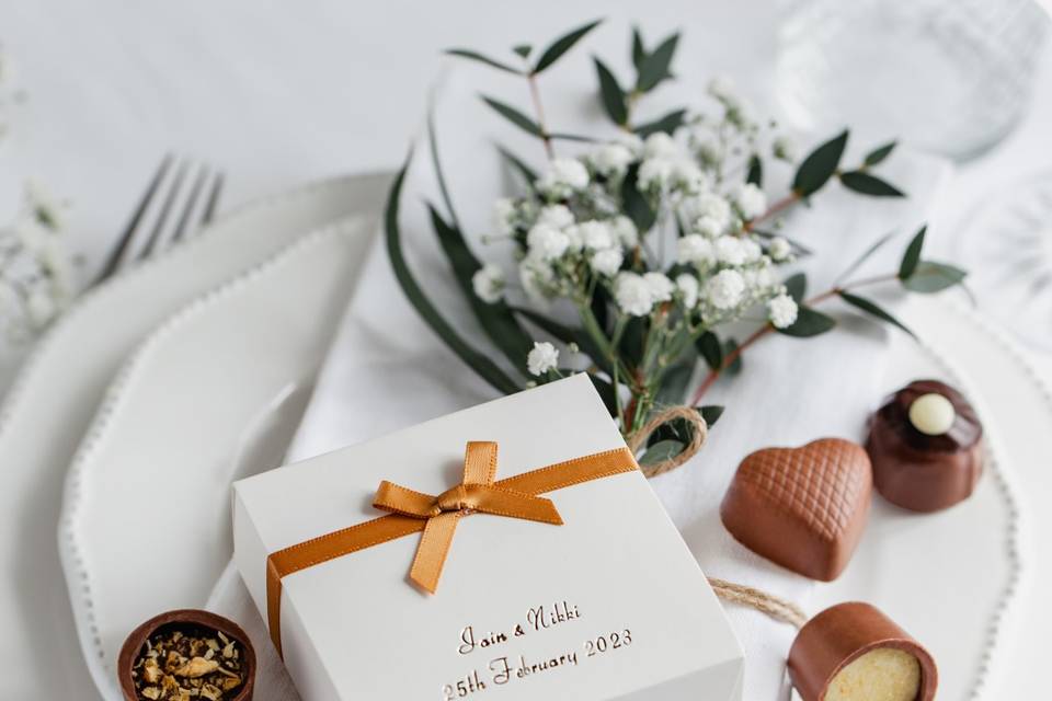 Wedding Favours, 4 Chocolates