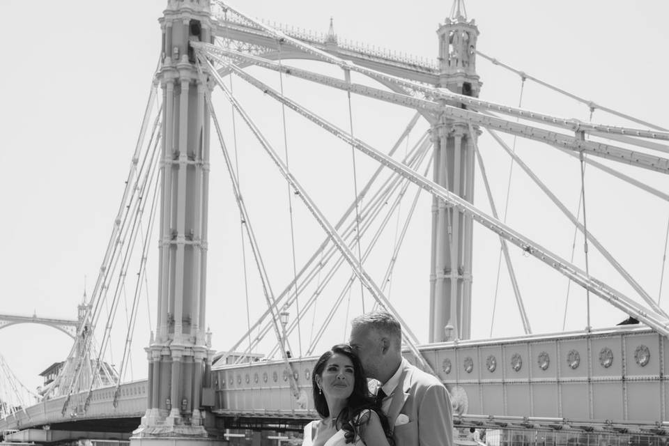 Albert bridge wedding photos