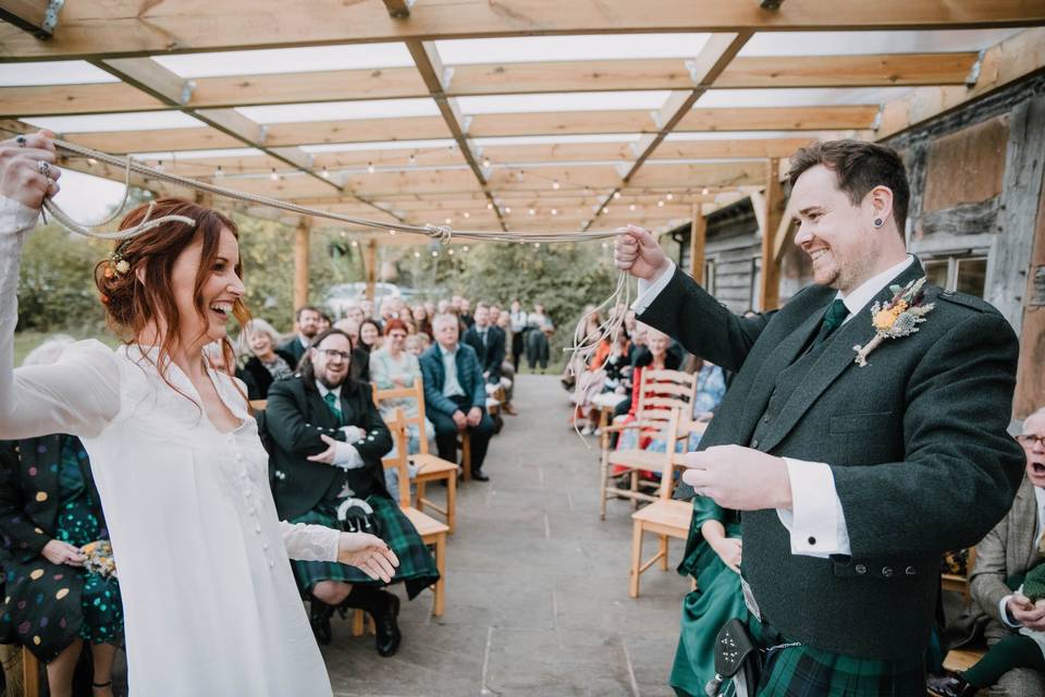 Ceremony on the terrace