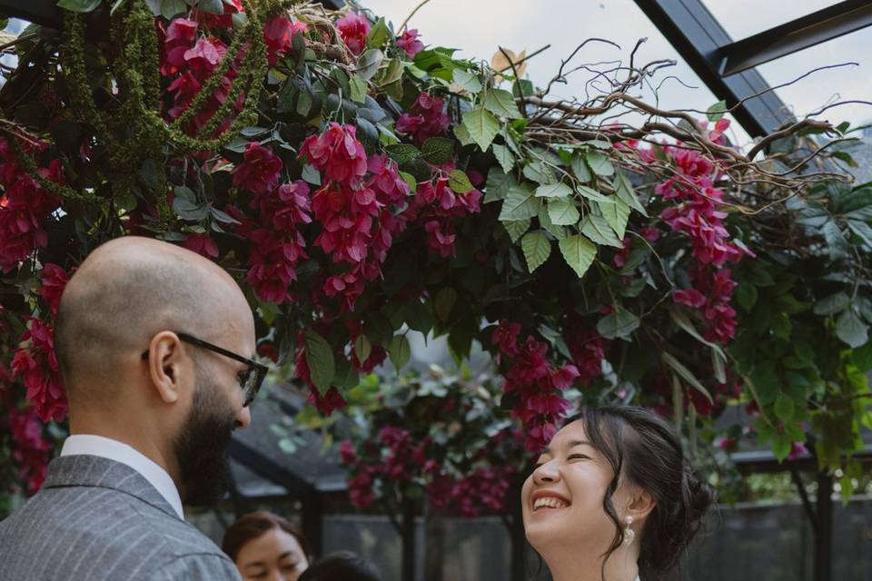 Ceremony at The Greenhouses