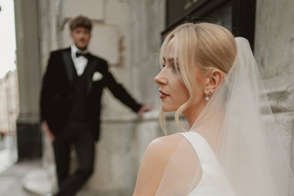 Bride and groom portraits