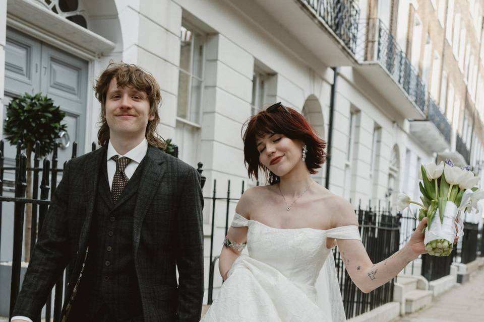Bride and groom portraits