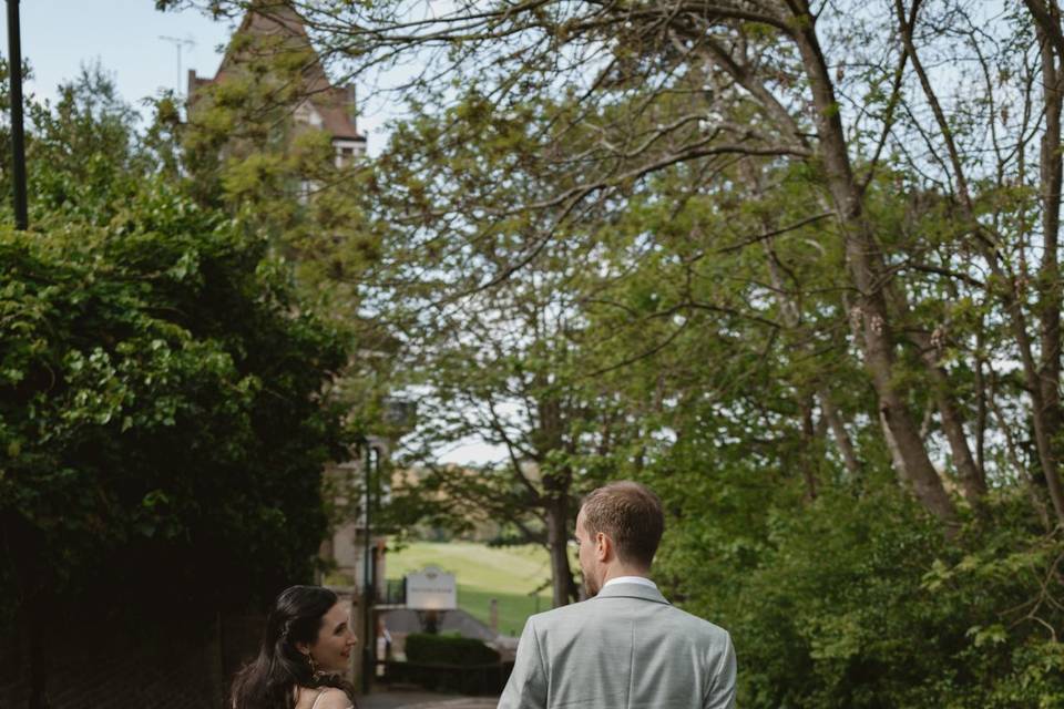 Bride and groom portraits