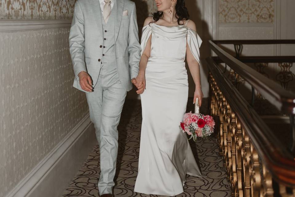 Bride and groom portraits