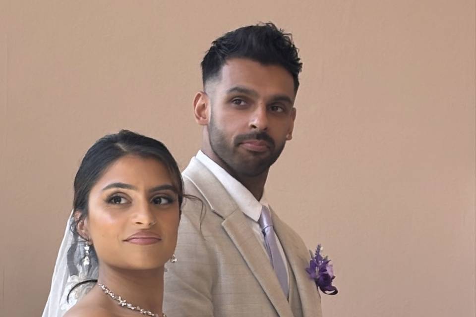 Civil ceremony bride