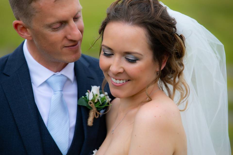 Bride and groom portrait