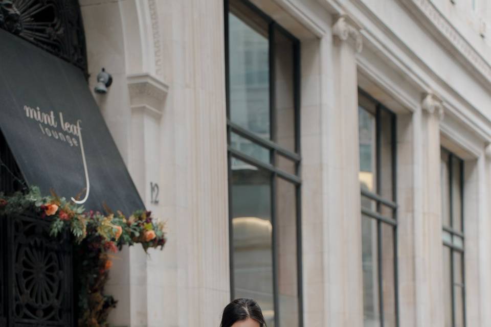 Modern bridal bouquet