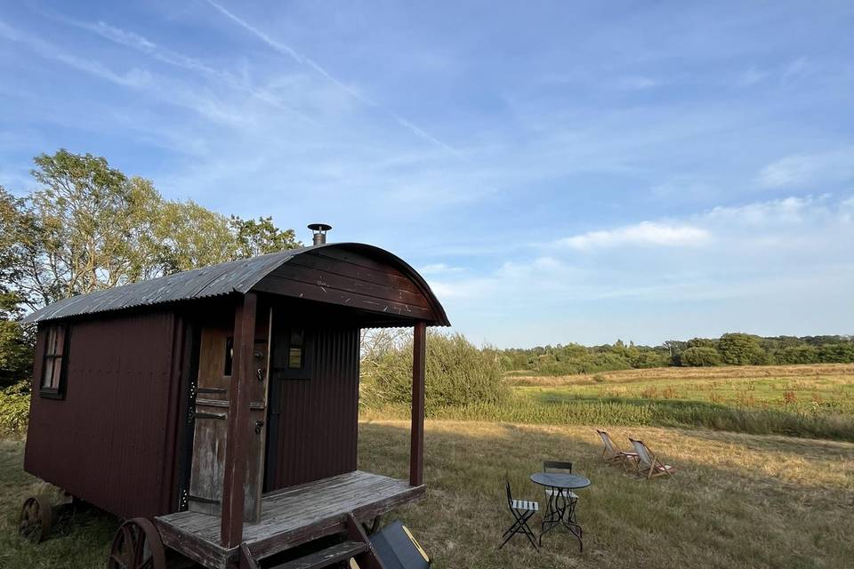 Shepherd hut accommodation