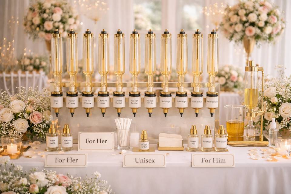 Bespoke Wedding Perfume Bar UK