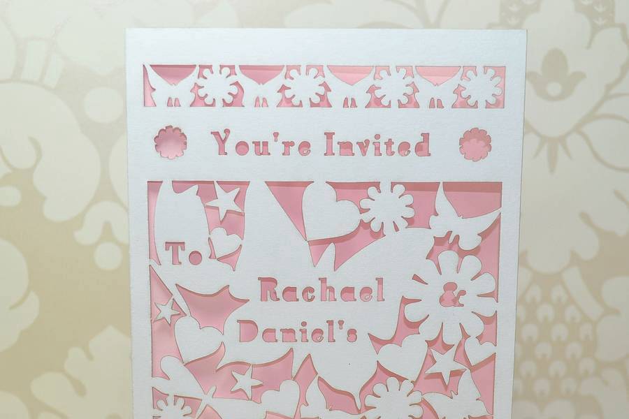 Butterfly wedding invite