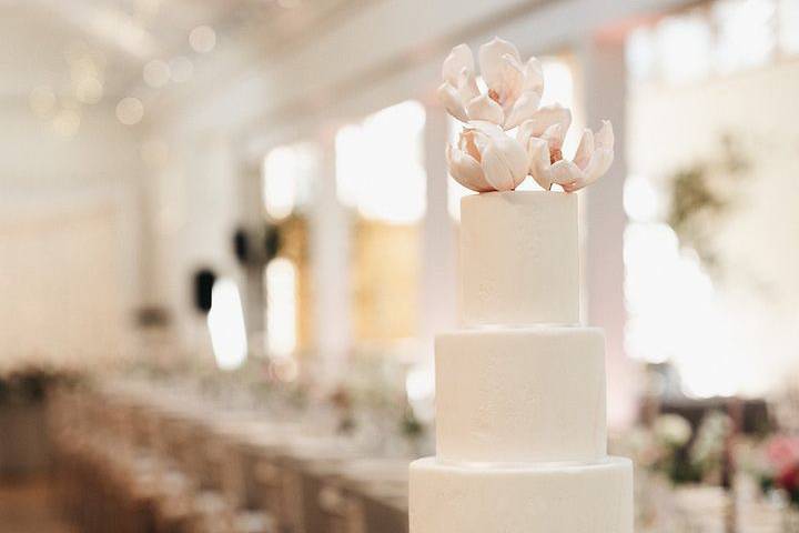 Stone effect wedding cake