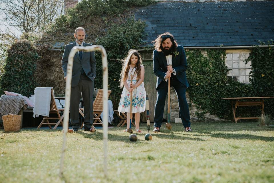 Croquet on the lawn