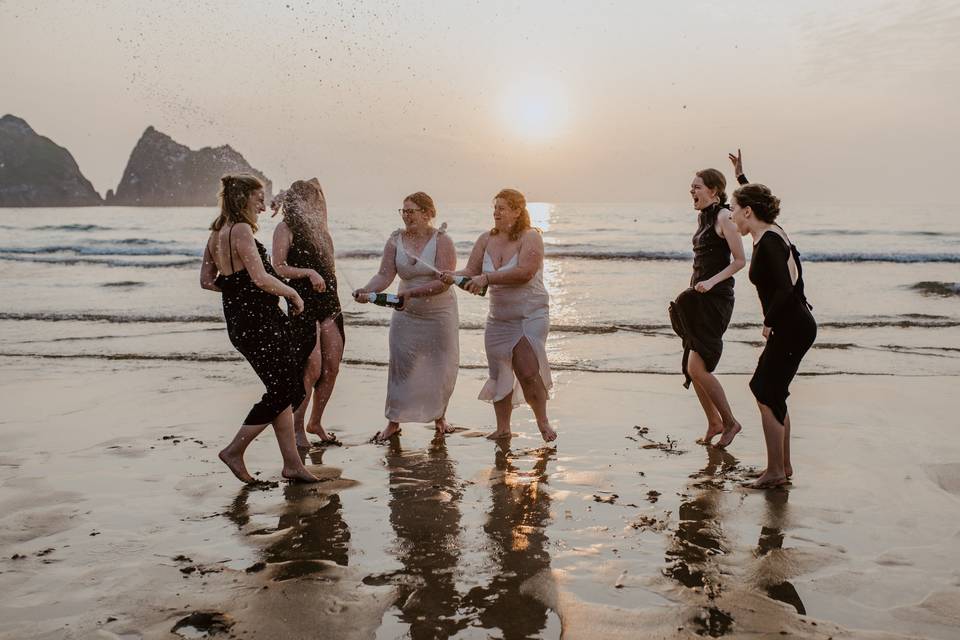 Evening beach visit