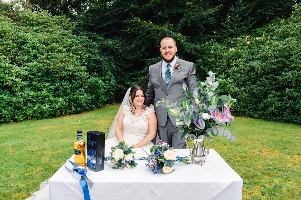 Ceremony Outside Garden