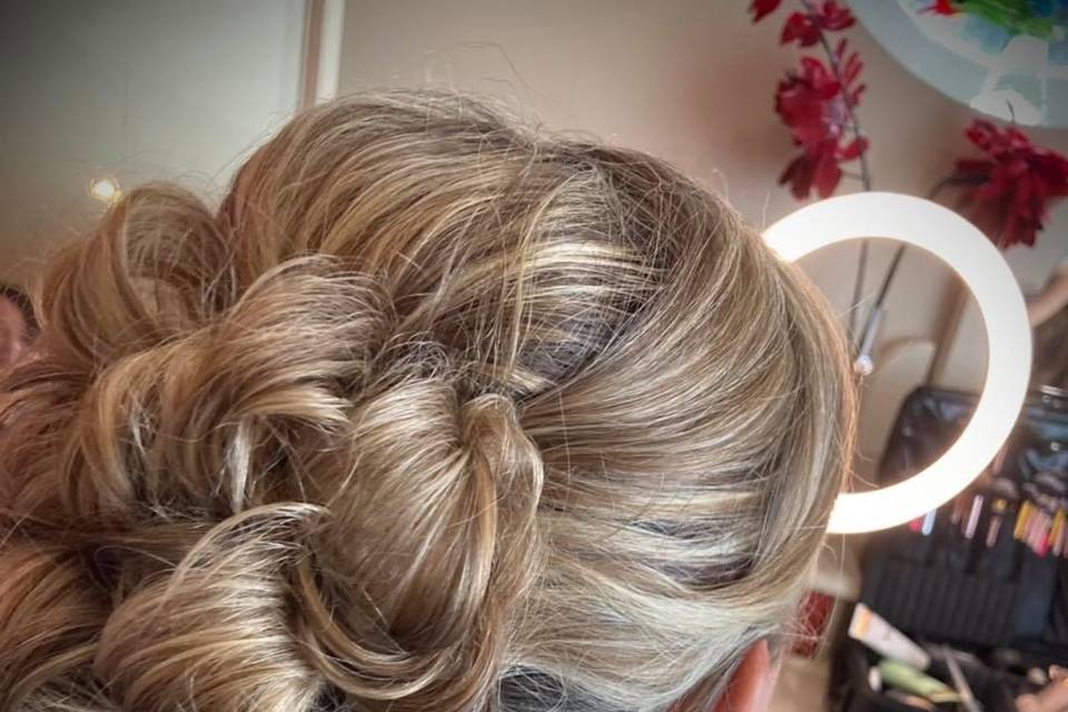 Bridal up do.