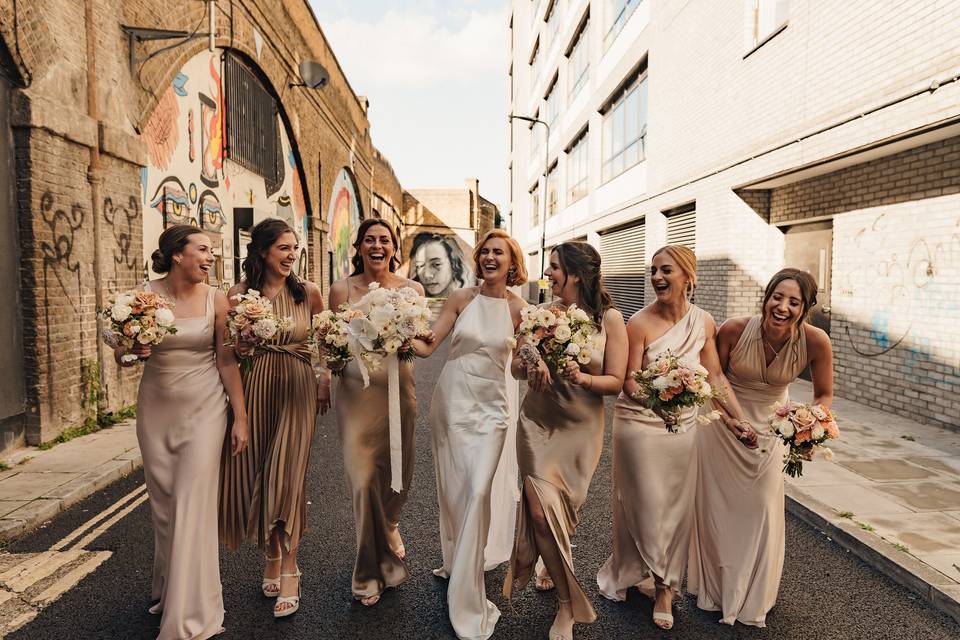 Bride & bridesmaids