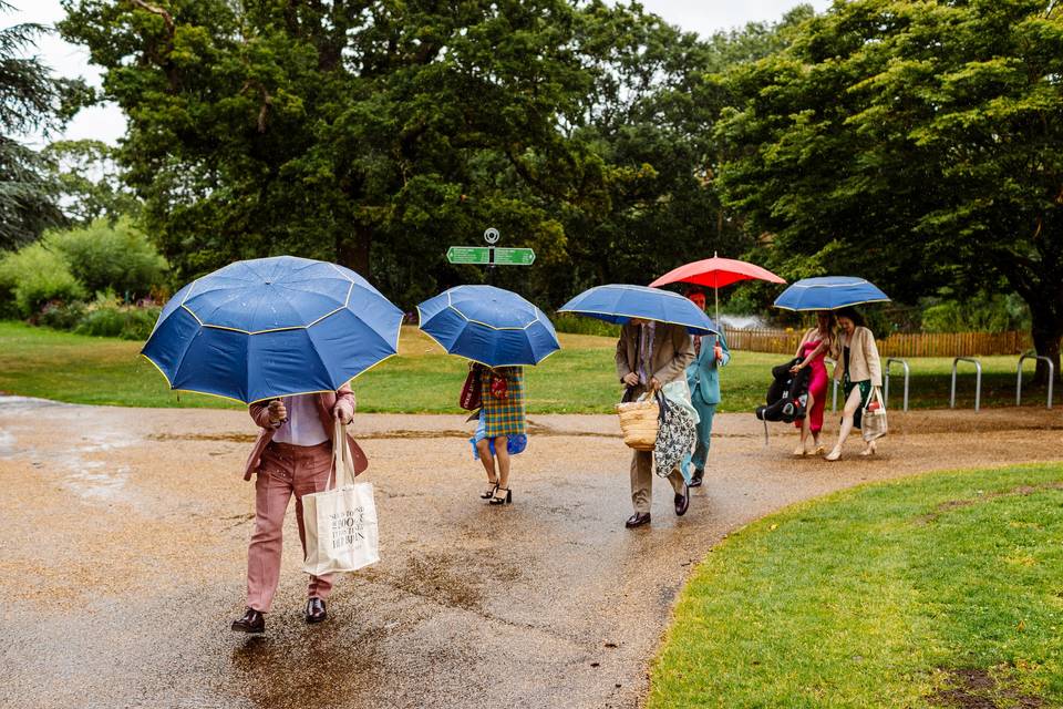 Raining