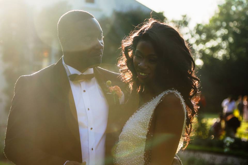 Golden Hour Bride and Groom