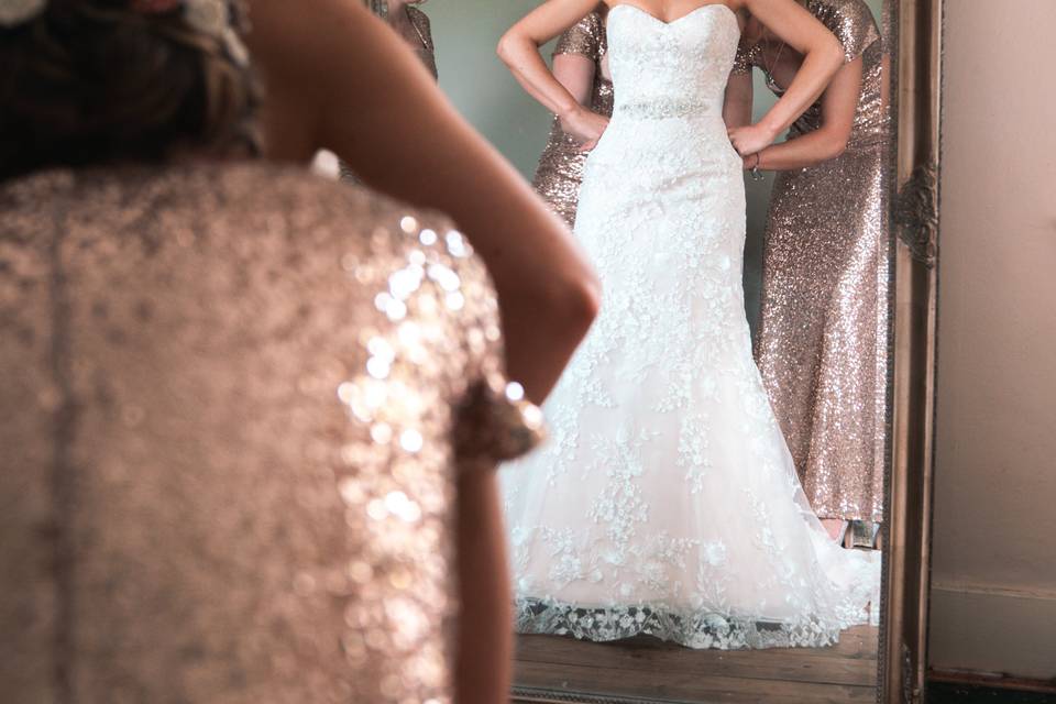 Getting into the Dress