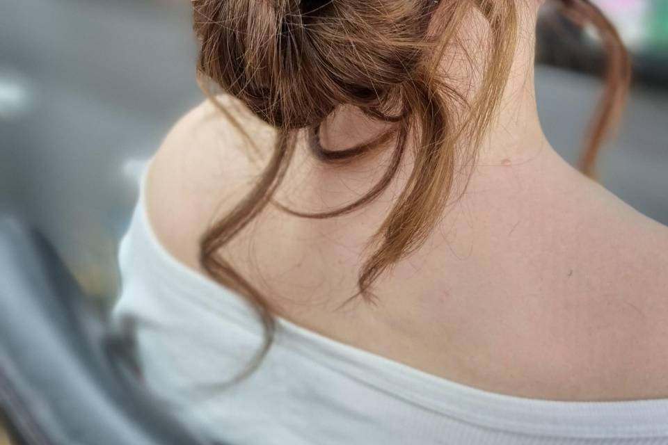 Hair up with extension