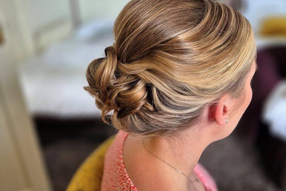 Bridal party updo