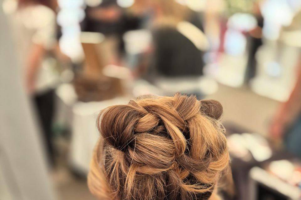 High textured bun