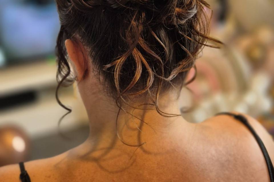 High textured bun