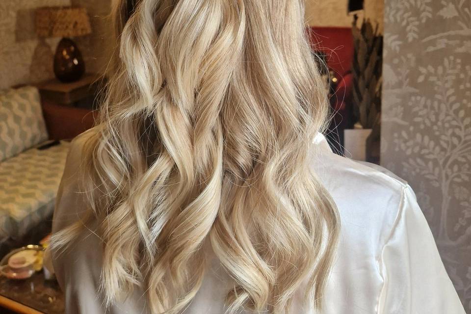 Half up wrapped pony
