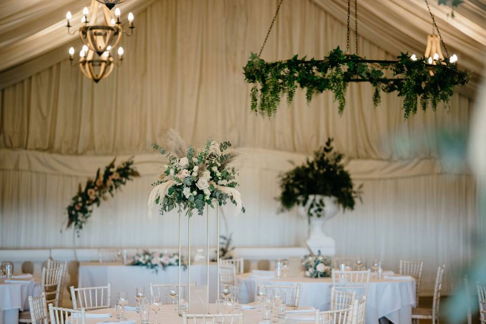 Wedding breakfast flowers