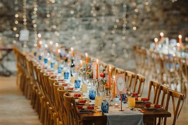 Colourful tablescape