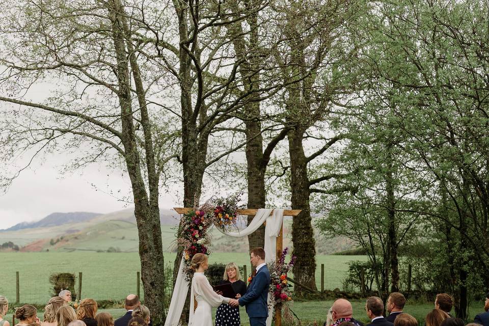 A beautiful ceremony